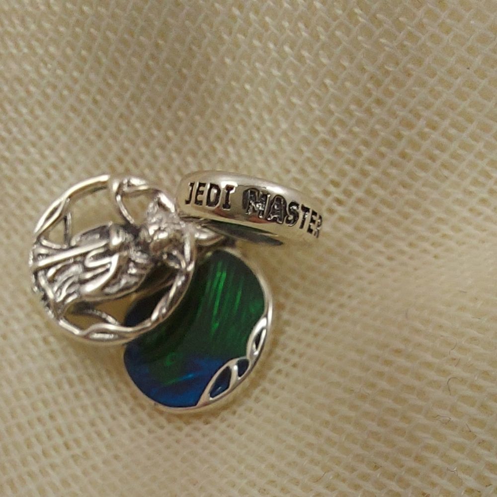 925 Silver Yoda Jedi Master Dangle Charm - Picture 5 of 7